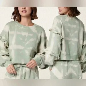 NWT Soft Joie Camille Cotton Sweater in Buttercream Multi Green Size Small